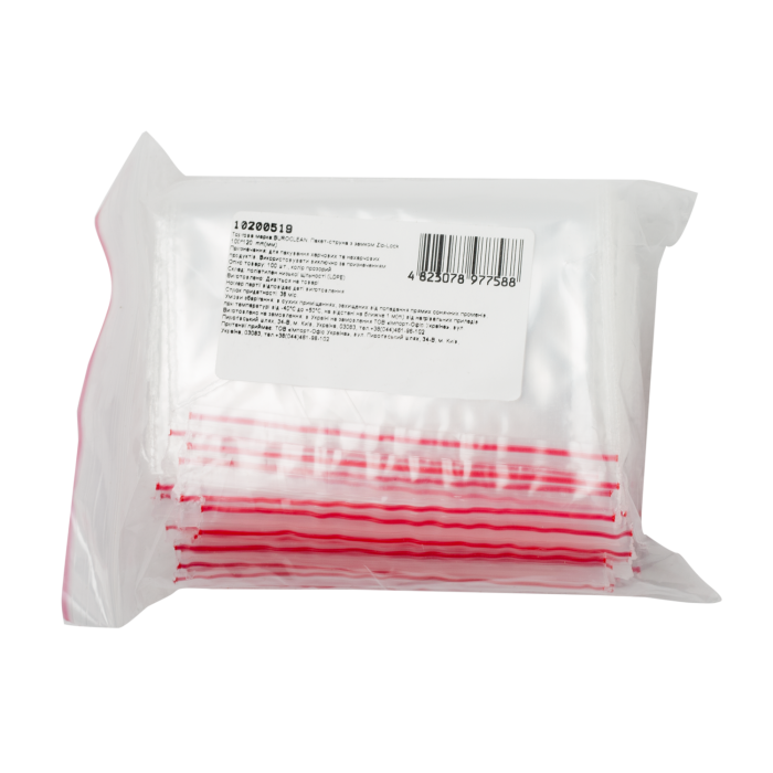 Пакет-струна с замком Zip-Lock 100х120 мм, 100 шт