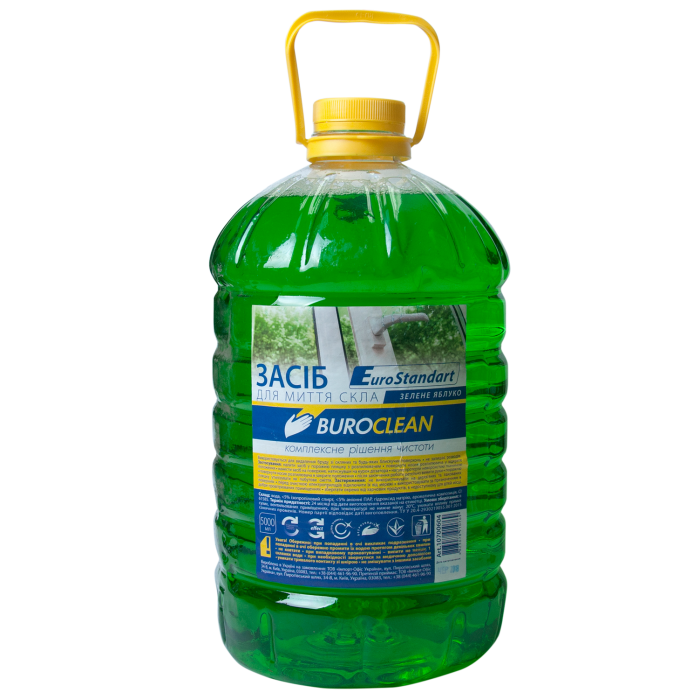 BUROCLEAN для миття скла  5л. (зелене яблуко) 10700604