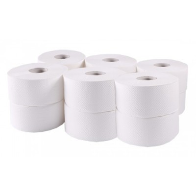 Туалетний папір Джамбо, білий,  96м (12 рулонів)