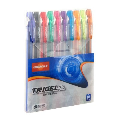 Набір гелевих ручок Trigel-3 (10 кольорів) UX-132-20