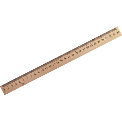 Лінійка дерев'яна (30см.) 103009