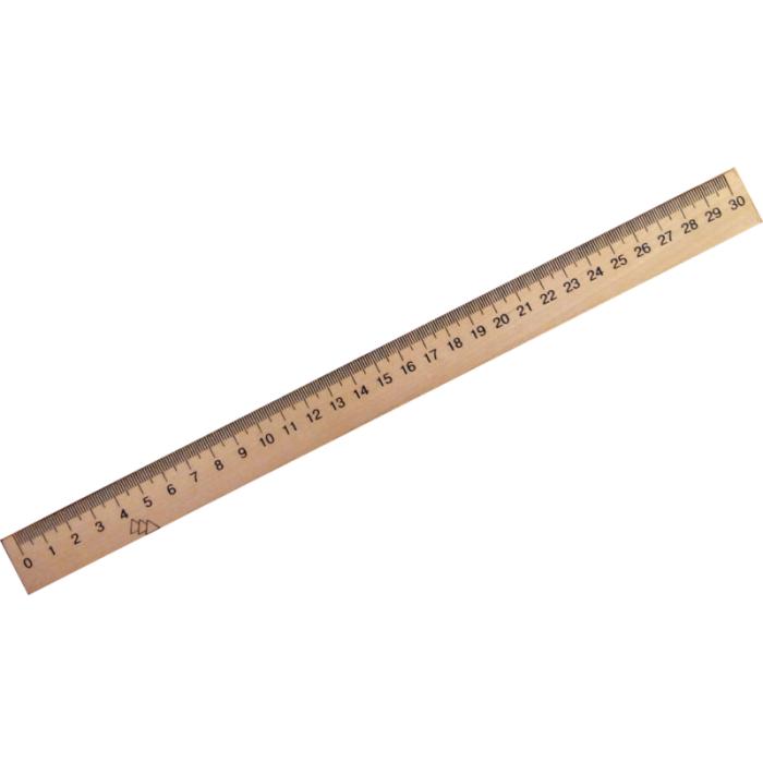 Лінійка дерев'яна (30см.) 103009