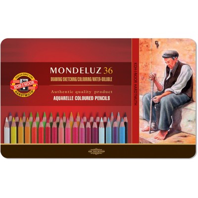 Олівці акварельні Mondeluz подарункові (36 кольорів) 3725