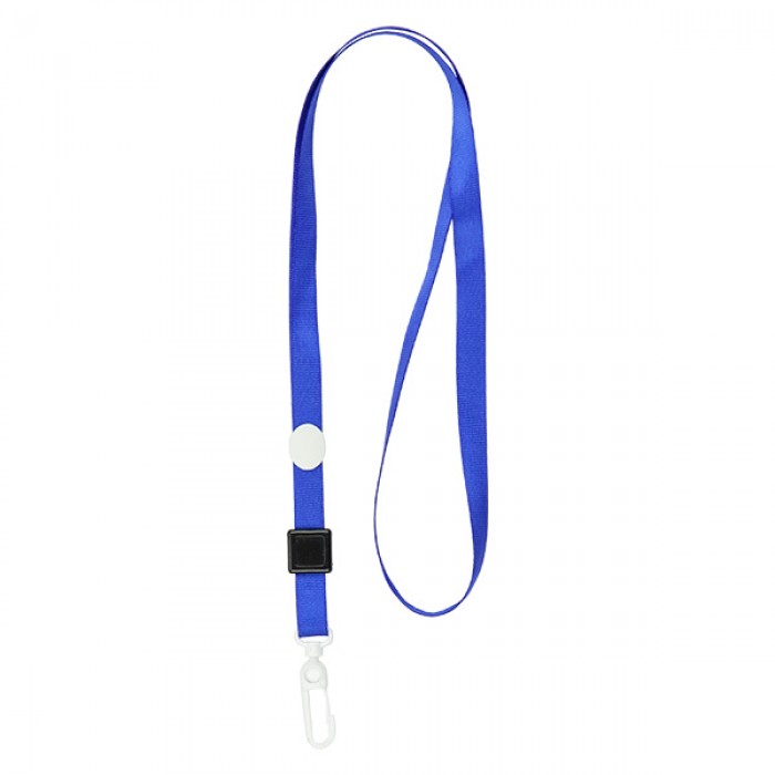 Шнурок для бейджа з пластиковим кліпом (синій) 4531-02-A