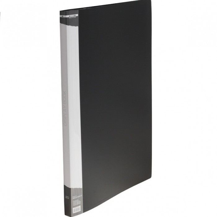 Папка с 20 файлами, А3, гладкий пластик (черная) bm.3610-01