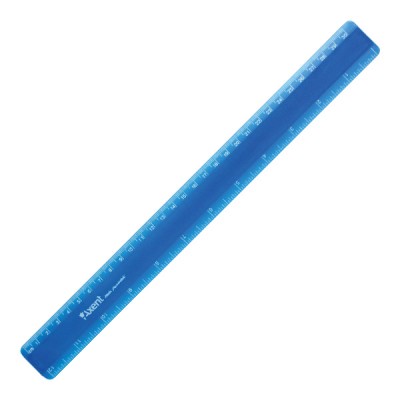 Лінійка пластикова 30 см, матова синя 7530-02-A
