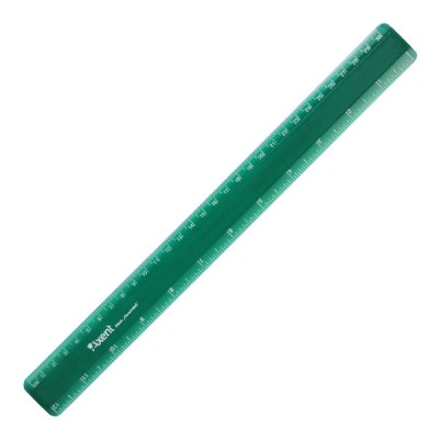 Лінійка пластикова 30 см, матова зелена 7530-05-A