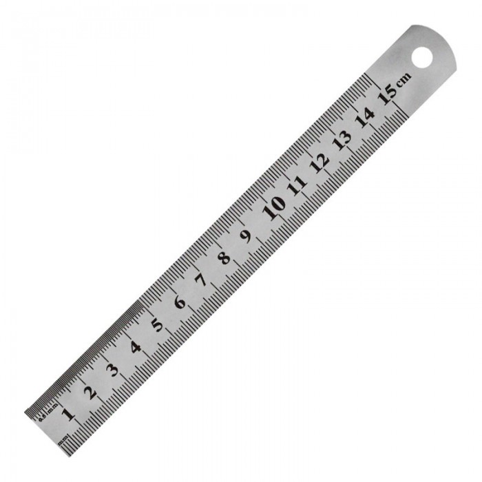 Линейка стальная 15см. 7715-A