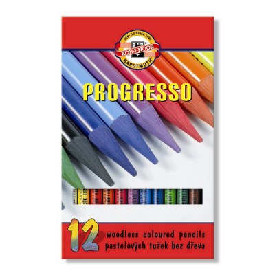 Олівці кольорові бездеревні художні  Progresso (12 кольорів)  875601