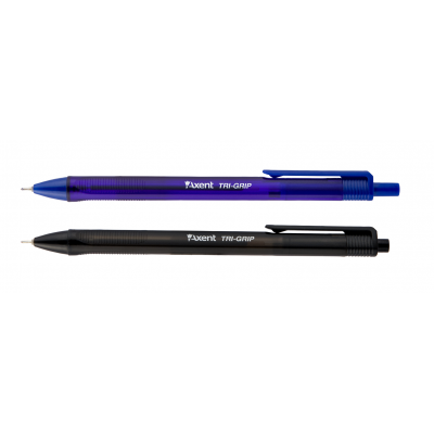 Ручка масляная автоматическая Tri Grip (синий) AB1081-02-A