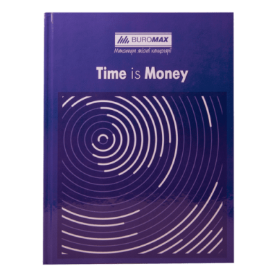 Книга канцелярська А4 Час-гроші 96 аркушів, синій (клітинка) bm.2400-102