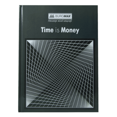 Книга канцелярська А4 Час-гроші 96 аркушів, сірий (клітинка) bm.2400-109