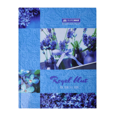 Книга канцелярська BOHO CHIC А4 96 аркушів (клітинка) синій bm.2400-202