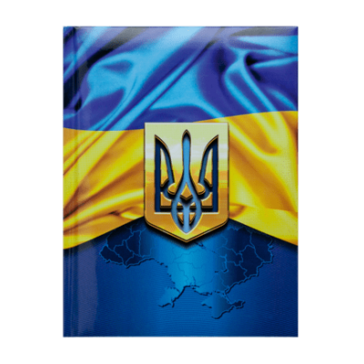 Блокнот Ukraine А5, 80 аркушів, тверд.обкладинка (т.-синій) BM.24582101-03