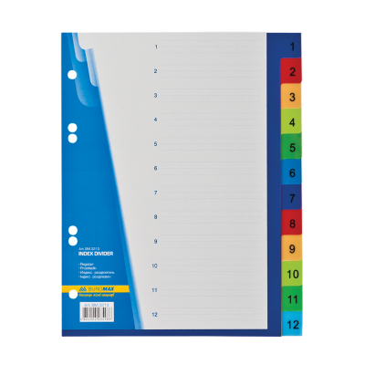 Разделители для регистраторов А5 (позиции 1-12) bm.3213