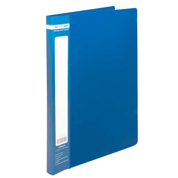 Папка зі швидкозшивачем, А4, Jobmax (синій) bm.3406-02