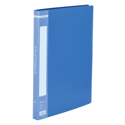 Папка зі швидкозшивачем, А4, гладкий пластик (синя) bm.3407-02