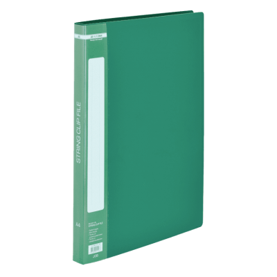 Папка зі швидкозшивачем, А4, гладкий пластик (зелена) bm.3407-04