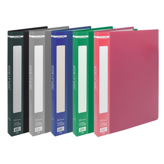 Папка с 30 файлами А4, гладкий пластик (ассорти) bm.3612-99