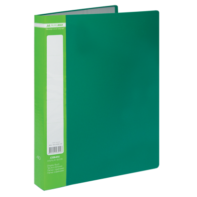 Папка с 40 файлами А4, Jobmax (зеленый) bm.3616-04