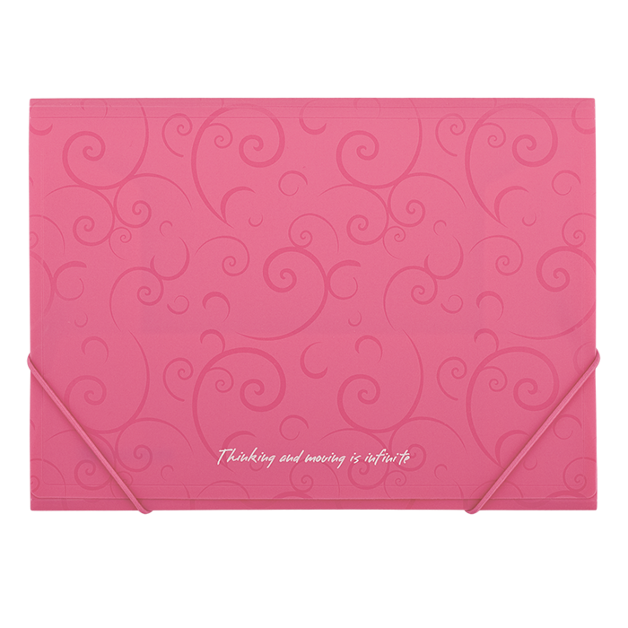 Папка на резинках А4 "Barocco" (розовый) bm.3914-10