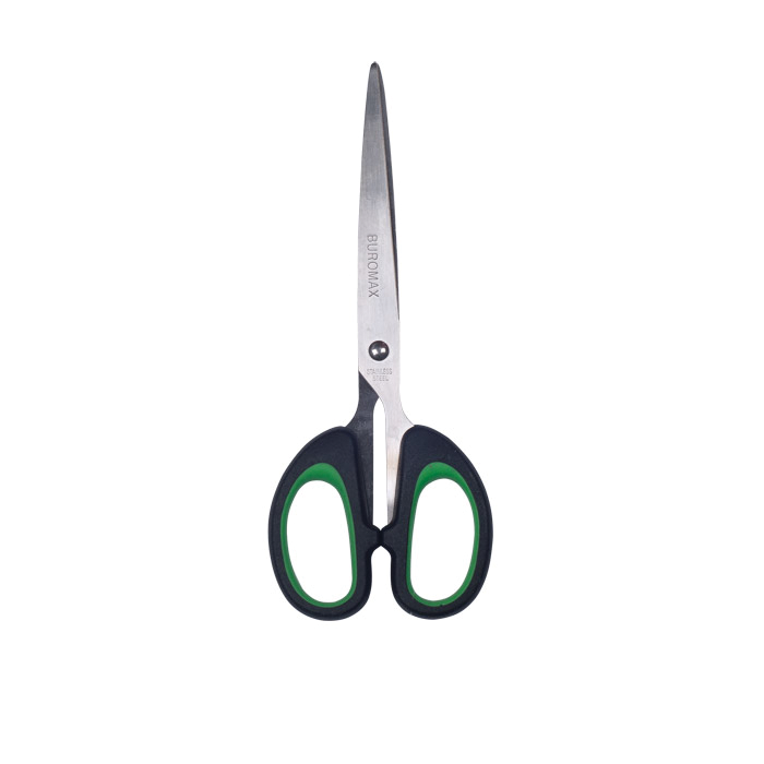Ножиці офісні Jobmax 207мм. (зелені вставки) bm.4534-04