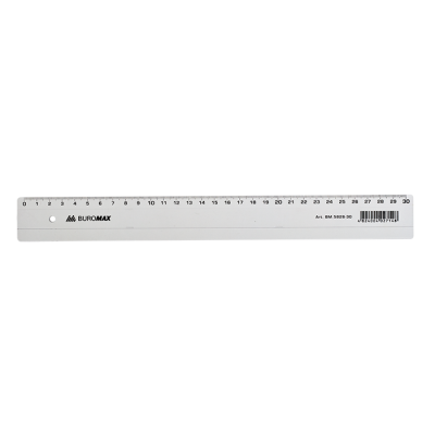 Линейка пластиковая 30см, прозрачная  bm.5826-30