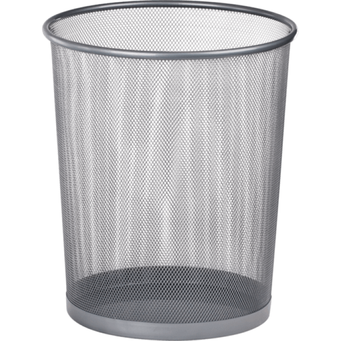 Кошик для паперів круглий (срібний) bm.6270-24