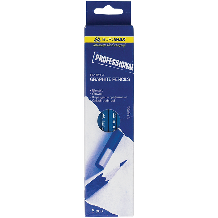 Набор карандашей графитных 6шт bm.8564