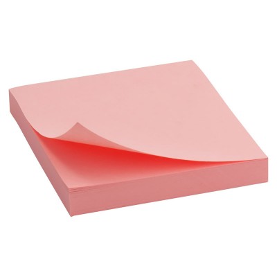 Блок паперу з клейким шаром 75х75мм. рожевий  D3314-03