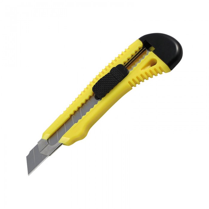 Нож канцелярский 18мм. (желтый) D6622-02