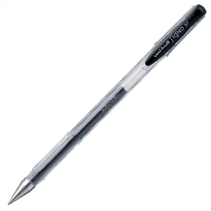 Ручка гелева Signo FINE, 0.7мм, пише чорним
