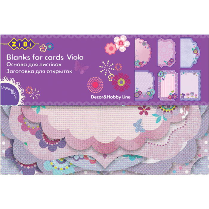 Заготовка для листівок Viola 10.2х15.3см