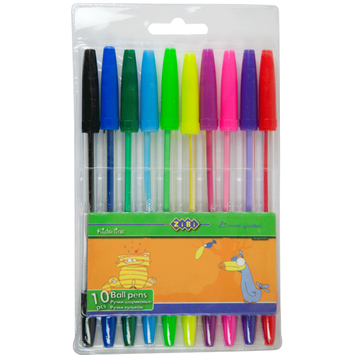 Набір із 10-ти кулькових ручок  ZB.2012