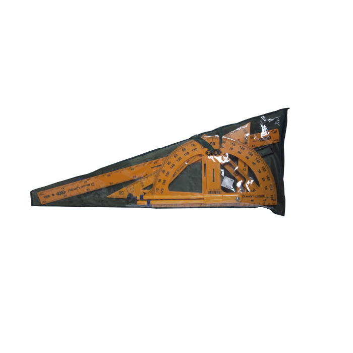 Комплект вимірювальних приладів для шкільної дошки (5 предметів) ZB.5699