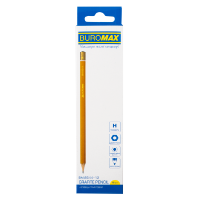 Олівець графітний Professional без гумки Н (12шт/пак)