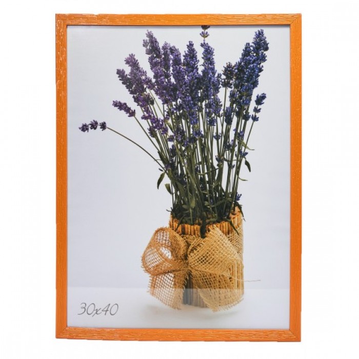 Фоторамка 30х40см. (помаранчевий) рифлений