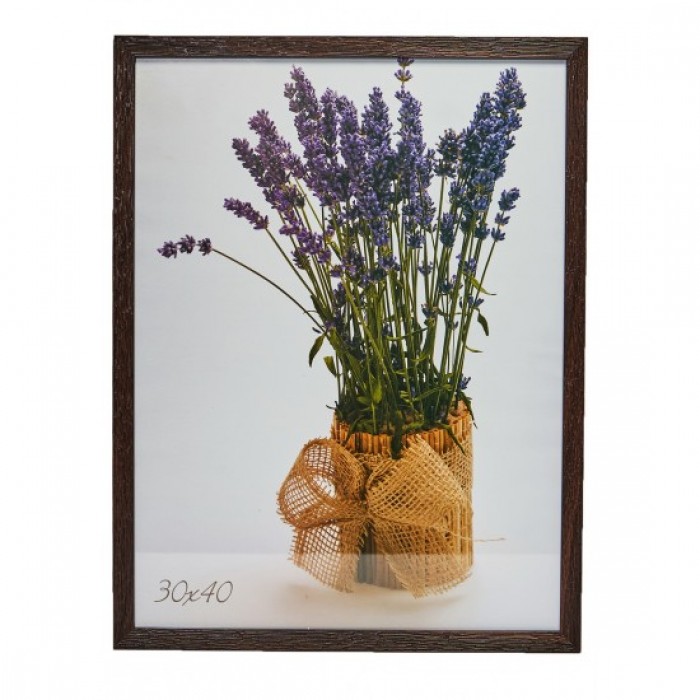 Фоторамка 30х40см. (темне дерево) рифлений