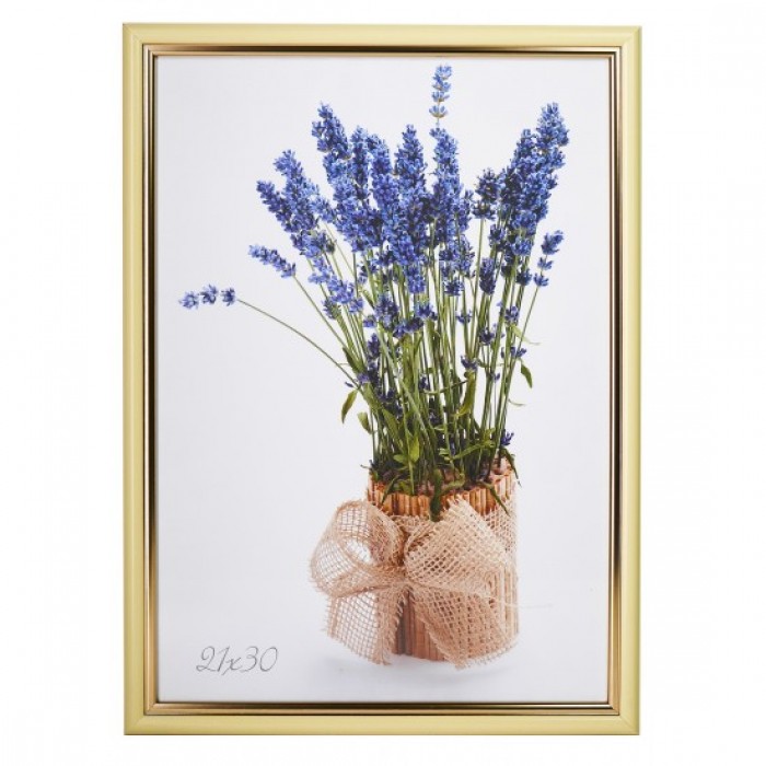 Фоторамка 21х30см. (жовтий з золотом)