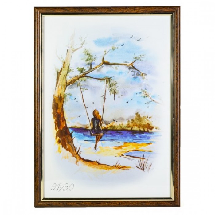 Фоторамка 21х30см. (дерево з прожилками)