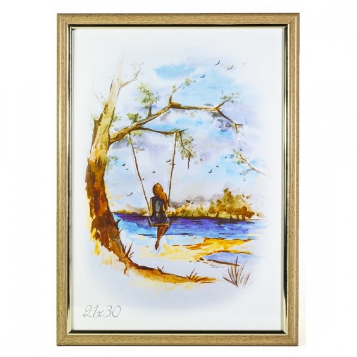 Фоторамка 21х30см. (світле дерево)