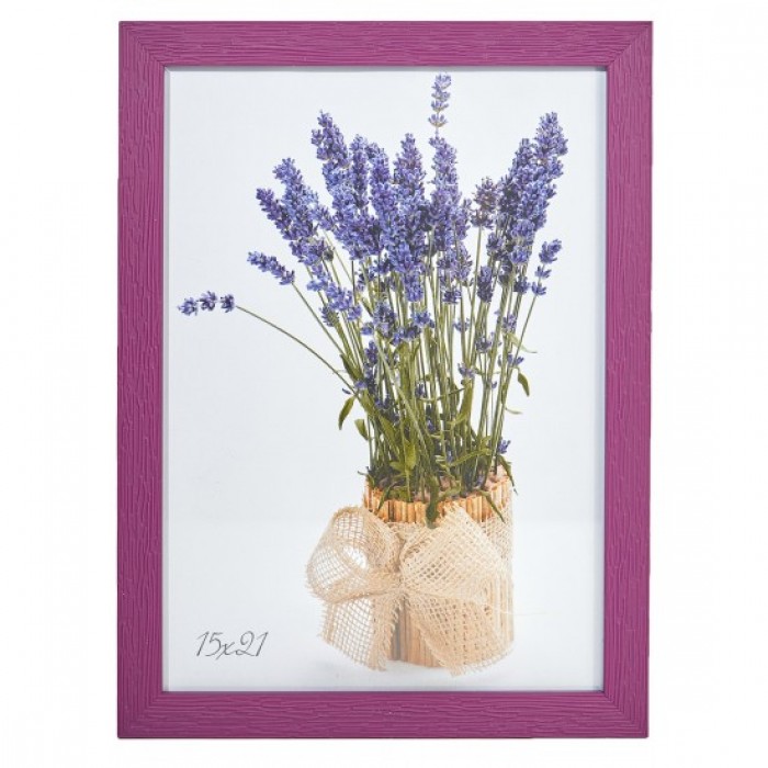 Фоторамка 15х21см. (фіолетовий) рифлений