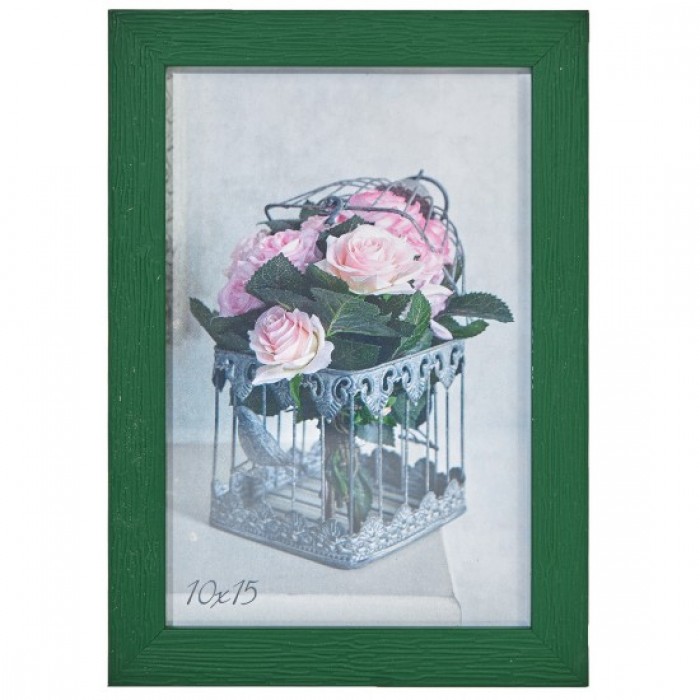 Фоторамка 10х15см. (зелений) рифлений