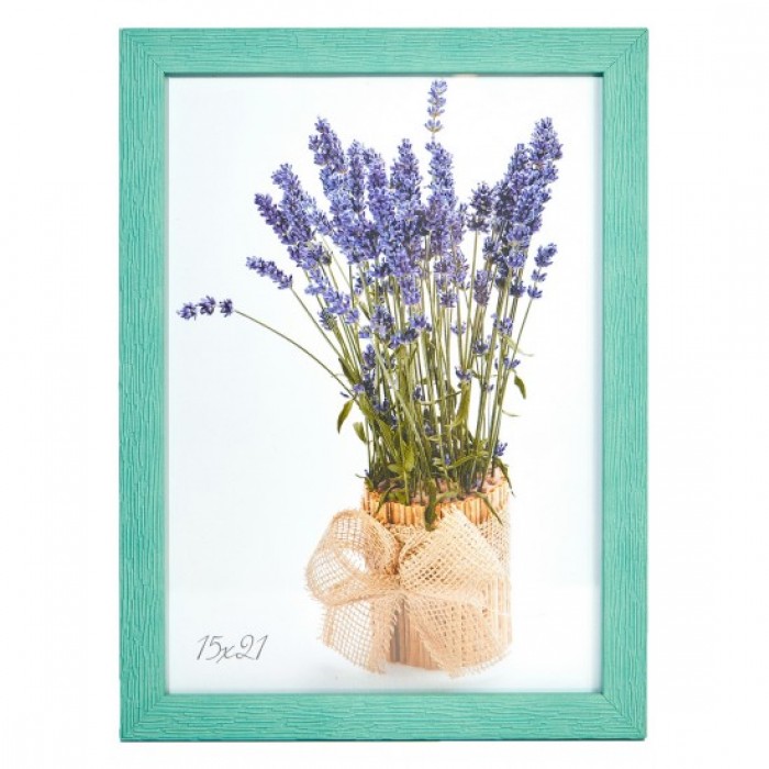 Фоторамка 15х21см. (салатовий) рифлений