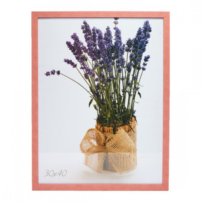 Фоторамка 30х40см. (кораловий) рифлений