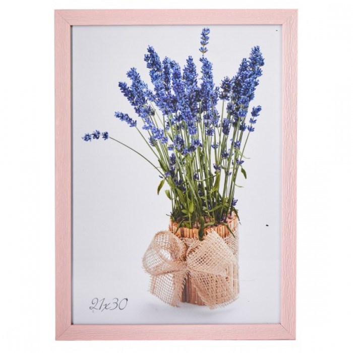 Фоторамка 21х30см. (рожевий) рифлений