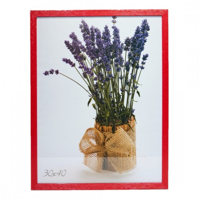 Фоторамка 30х40см. (червоний) рифлений