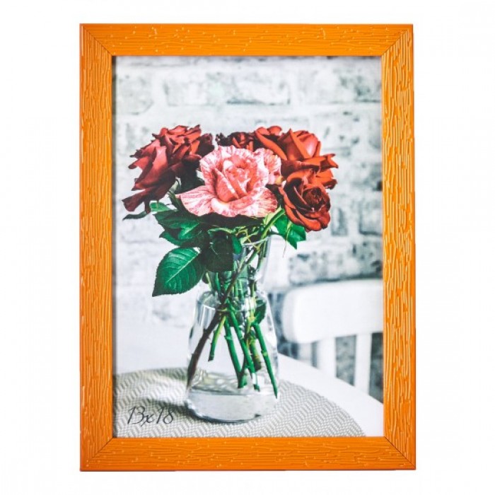 Фоторамка 13х18см. (помаранчевий) рифлений