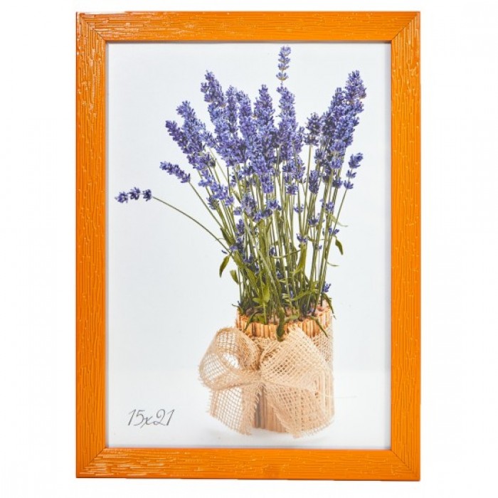 Фоторамка 15х21см. (помаранчевий) рифлений