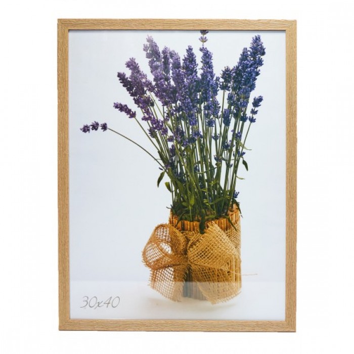 Фоторамка 30х40см. (світле дерево) рифлений